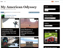 Tablet Screenshot of myamericanodyssey.com